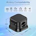 3 x 18 Pack Cord Organizer Holder,Magnetic Cable Clips Management, Easy Adhesive Phone USB Charger Cord Keeper, Hide Or Organize Desk Cable for Kitchen, Office, Car, Nightstand （Black）