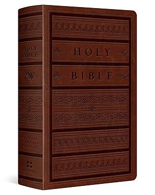ESV Large Print Personal Size Bible (Trutone, Brown, Engraved Mantel Design) Imitation Leather 
