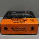 50 Amp Generator Cord 15 ft, Heavy Duty 6/3+8/1 STW AWG 50 Amp RV Extension Cord with 90 Grip Handle Twist Lock, NEMA 14-50P to SS2-50R with Polarity Lamp and Power Indicator