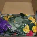 16 Bundles Artificial Flowers for Outdoors, UV Resistant Silk Faux Flowers for Outside Planters,Garden,Porch,Yard,Home Decor(Mixed Color)