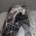 RAINSMORE Garment Bag for Travel Womens Hanging Suit & Dress Travel Bag Foldable Garment Duffle with Pockets & Strap, Carry On Compatible (Large, Black & Brown)