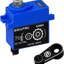 GOUPRC 7KG RC Digital Micro Servo Metal Gear Servo with Servo Hron for TRX4 TRX6 SCX10 III 1/10 RC Crawler Car Upgrade Parts (Black 1 PC)