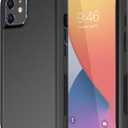 Diverbox for iPhone 11 Case [Shockproof] [Dropproof] [Tempered Glass Screen Protector],Heavy Duty Protection Phone Case Cover for Apple iPhone 11 (Black-3in1)