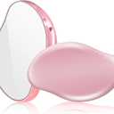 Crystal Hair Eraser for Women and Men, Reusable Crystal Hair Remover Magic Painless Exfoliation Hair Removal Tool, Magic Hair Eraser Device for Back Arms Legs (Pink)