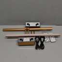 Mocalido 2 Pack Picture Light Battery Operated for Wall, 16in Wireless LED Art Light for Painting with Remote, 5200mAh Dimmable Frame Lights for Gallery Library, Brass