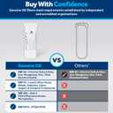 GE XWFE Refrigerator Water Filter, Genuine Replacement Filter, Certified to Reduce Lead, Sulfur, and 50+ Other Impurities, Replace Every 6 Months for Best Results, Pack of 1