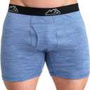 Merino.tech Merino Wool Underwear Mens - 100% Merino Wool Base Layer Boxer Briefs for Men (Medium, 1 Pack - 190 Deep Blue)