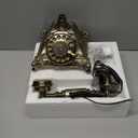 Vintage Rotary Dial Telephone – Bronze Resin Corded Landline with Functional Dial & NoiseCanceling Audio, OldFashioned Desk Phone for Home Office, Cafe, Bar & Hotel Décor