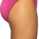 Vanity Fair womens Illumination String Panties (Regular & Plus Size) Bikini Style Underwear, Polished Pink, 7 US (Pink, L)