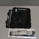 SEYMAC stock Case for iPad mini 7 (A17 Pro) 2024/ Mini 6 8.3'' with Screen Protector Pencil Holder [360 Rotating Hand Strap] &Stand, Drop-Proof Case for iPad mini 7th/6th Generation 8.3", Black