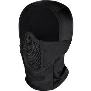 OneTigris Balaclava Mesh Mask, Ninja Tactical Mask with Full Face Protection for Outdoor (Black)