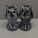 3-Pack Owl Decoys for Bird Deterrent - Weatherproof Bird Repellent Devices for Outdoor Use - Plastic Owls to Scare Birds Away and Control Garden Pests