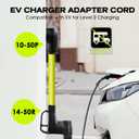 EV Charger Adapter Cord, NEMA 10-50P to 14-50R Adapter, 50Amp Plug to 4 Prong Female, Compatible with EV for Level 2 Charging, STW 6 Gauge, ETL Listed