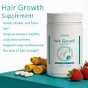 Hair Growth Biotin 10000mcg Supplement with Vitamins A C D E & Calcium - 30-in-1 Formula for Hair & Nails Support, for Women & Men, 30 Servings (1)