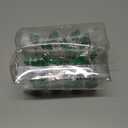 2 x Twofishes 12 Pcs Green Leaves Shower Curtain Hooks Decorative Rust Proof Resin Green Leaf Shower Curtain Hooks