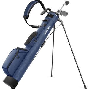Golf Stand Bag, Lightweight Par 3 Golf Bag Holds Up to 7 Clubs with Two Way Dividers Cooler Pocket Shoulder Strap and Multiple Storage Pockets for Men and Women