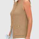 PRETTYGARDEN Women's 2026 Spring Sweater Vest Sleeveless Button Down Knit Cardigan Tank Tops Summer Business Casual Outfits (L)