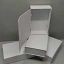 Purple Q Crafts White Hard Gift Box with Magnetic Closure Lid 7 inch x 5 inch x 1.6 inch Rectangle Small Boxes For Gifts