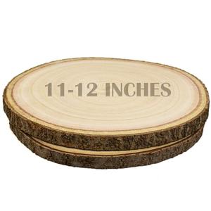 3 pcs Large Wood Slices for Centerpieces 11-12 inches Wood Rounds for Tables Decor Rustic Wood Circles for DIY Crafts and Wedding Decor Round Wooden Discs Rustic Wedding Centerpiece
