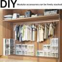 MAGINELS 4-Tier Slim Shoe Rack Organizer and Tall Storage for Closet,Hidden Thin Shoes Cabinet for Small Spaces,Narrow Shelves for Wall Behind Door,Entryway,White