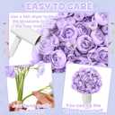 5 Bouquets Purple Ranunculus Artificial Flowers, 30 Pcs Silk Mini Faux Ranunculus Bouquet for Wedding, Bridal Shower, Centerpieces, and DIY Decorations