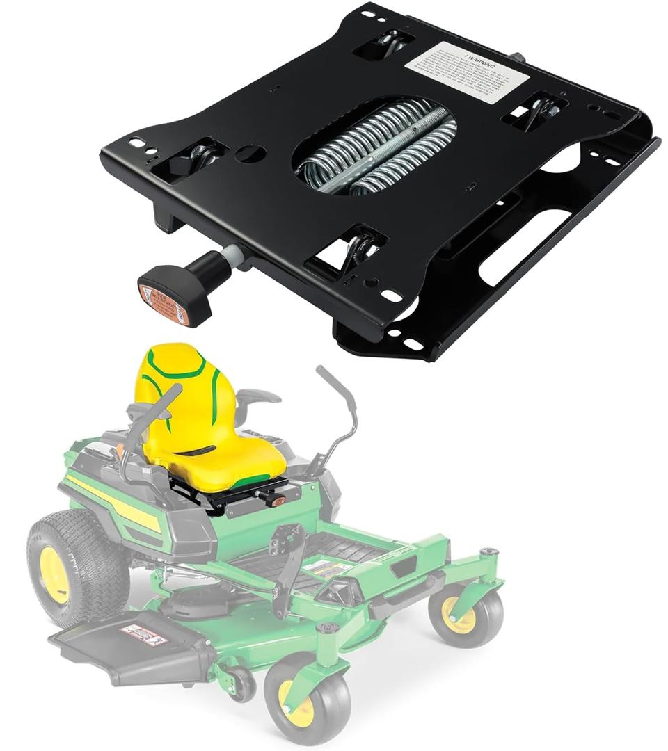 ELITEWILL Universal Seat Suspension for Zero Turn Mower Fit for John Deere, Hustler, Z TRAK, Kubota, Exmark Mower Tractor W/O Seat Slider