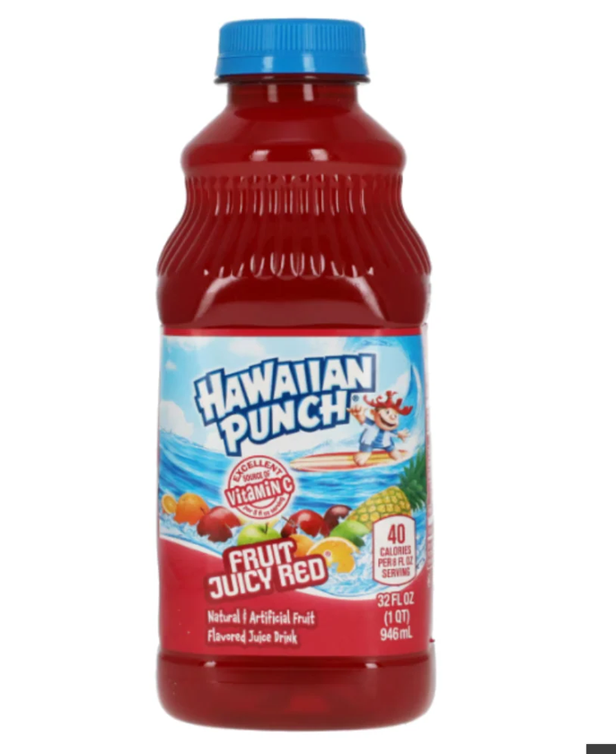 Hawaiian Punch Fruit Juicy Red Fruit 10 Fl Oz Bottles 12 Count, BB Date 12/10/2026 