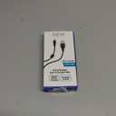 6 Foot Braided Nylon Micro Black Chrome USB Charge/Sync Cable