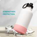 Protective Water Bottle Boot Compatible with Hydro Flask, Protective Silicone Boot for Hydro Flask 64 oz Sports Water Bottles, Anti-Slip Bottom Sleeve Cover for Bottles of 4.72in