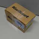 Kwikset 157MILSQT Milan Single Dummy Lever with Square Rosette, Iron Black