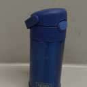 THERMOS FUNTAINER 12 Ounce Stainless Steel Vacuum Insulated Kids Straw Bottle, Blue (Navy)