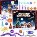 Little Ouchies Fidget Toys Advent Calendar 2025 for 36+ Months - 24 Days Sensory Ceuntdown Calendar with Pain Stim Toys for Autism (Orange, Purple, White,)