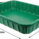 ULTECHNOVO Oil Drain Pan Portable Oil Drip Catcher Tray with Pour Spout Leakproof Plastic Drain Tray for Car Engine Motorcycle Coolant Collection Garage Maintenance 23.62 X 15.35 X 3.54 in