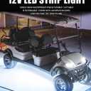 12V Led Light Strip 24" Connectable White Led Strip Lights for Cars Golf Cart Motorcycle Boat Trucks Waterproof Interior& Exterior, 4Pack