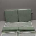beiens Bath Kneeler and Elbow Rest Pad Set - 1.5'' Comfortable Thick Baby Bath Kneeler Pads, Quick Dry Soft Kneeling Pad for Baby Bath Time, Non-Slip Knee& Arm Support Bathtub Mat with Toys Organizer (Grey Green)