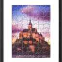 eletecpro 20x27 Picture Frame for Puzzles, Poster Frame for Decorating Living Room, Offices, or Gallery, Puzzle Frame Make Desirable for Puzzle & Art Lovers (Black)