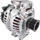 Alternator 3.0/3.5L Compatible with Mercedes-Benz C300 V6 3.0L 2009-2012, GLK350 V6 3.5L 2010-2012#Replace 0124525171 12V 150A 6-Groove Pulley Alternator