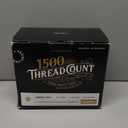 TEXAS LINEN CO. 100% Egyptian Cotton Sheets California King Size - 1500 Thread Count Cal King Sheet Set Egyptian Cotton, 4 PC Luxury Bedsheet (Ivory), Soft, Cooling, 17" Deep Pocket Bedsheet Set