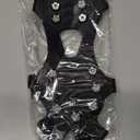 ZUXNZUX Crampons, Ice Cleats for Shoes and Boots, Silicone Stainless Steel Grippers Shoe Spikes Grips Traction for Ice Snow, Winter Hiking Climbing Ice Fishing (Large)