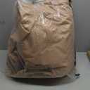 ULTCOVER Rectangular Patio Heavy Duty Table Cover - 600D Tough Canvas Waterproof Outdoor Dining Table and Chairs General Purpose Furniture Cover Size 111L x 74W x 28H inch (Brown)