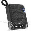 FM Radio Bluetooth Speaker, Portable Bluetooth Speaker,Built-in N45 High-Magnetic Speaker, IP68 Waterproof & Dustproof, Lightweight, 5 Hours Playtime, TWS Pairing, Bluetooth 5.3 (Classic, Black)