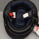 GLX M14 Open Face Motorcycle Helmet - Matte Black, Small - DOT Approved