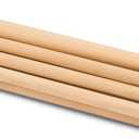 Wooden Dowel Rod, 1/4 Inch x 24 Inch Wood Dowels, Pack of 25 Wooden Dowels for Crafts, Unfinished Hardwood Wooden Dowels Rods, Strong Wood Rod Dowels for Crafting and DIYers