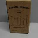 Brass Gold Candlestick Holders, Metal Taper Candle Holders Set of 6, Vintage Modern Candle Sticks Holder Decor for Table Centerpiece, Fireplace Mantel Wedding Housewarming Gift, Candlelit Dinner Décor