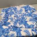 ZESICA Women's Floral Long Sleeve Midi Dresses 2026 Fall Boho V Neck Belted High Wasit Flowy Wedding Cocktail Party Dress
size XL Colors Blue