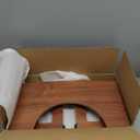 Foldable Toilet Stool, 7 Inch Poop Stool for Bathroom, Bamboo Toilet Stool Squat Adult, Collapsible Potty Step Stool with Non-Slip Strip, Space-Saving, No Assembly, Improve Poop Posture and Comfort