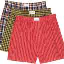Tommy Hilfiger Men's Cotton Classic 3-Pack Woven Boxer (Trout), S