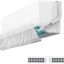 DongDongQiang Adjustable AC Air Flow Deflector, Air Conditioner Deflector, Mini Split Vent Deflector, Anti-Direct Blowing Shield for Wall-Mounted Air Conditioners