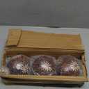 Set of 6 Decorative Orbs for Bowls and Vases - Circle Pattern - Resin Round Sphere Balls for Living, Dining Room Coffee Table Centerpiece Home Decor