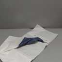 ALYVIA SPRING Waterproof Fabric Shower Curtain Liner - Soft & Light-Weight Cloth Shower Liner, 3 Bottom Magnets, Hotel Quality & Machine Washable - Standard Size 72x72, White and Stone Blue